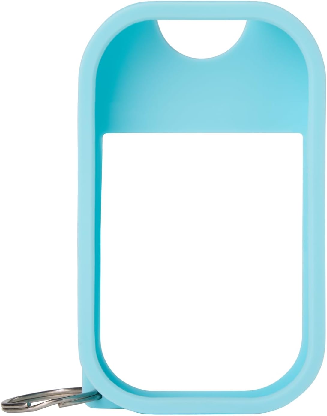 Touchland Hand Sanitizer Mist Case 1FL. OZ., Protective and Stylish Hand Sanitizer Spray Accessory, Silicone Case with Keyring, Icy White