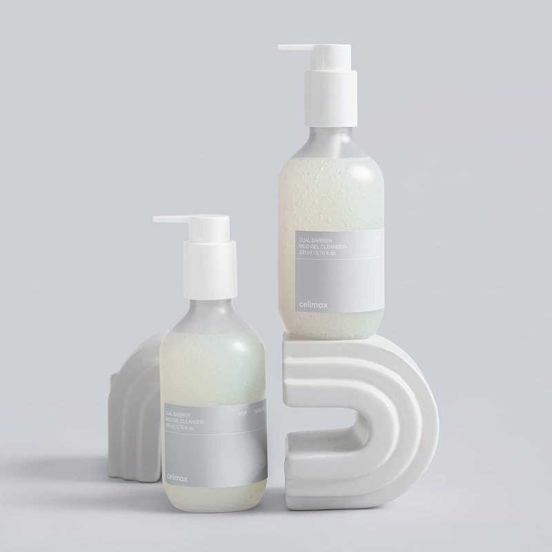 Celimax Dual Barrier Mild Gel Cleanser - Hydrating Facial Wash with Ceramide | 200ml Soothing Formula