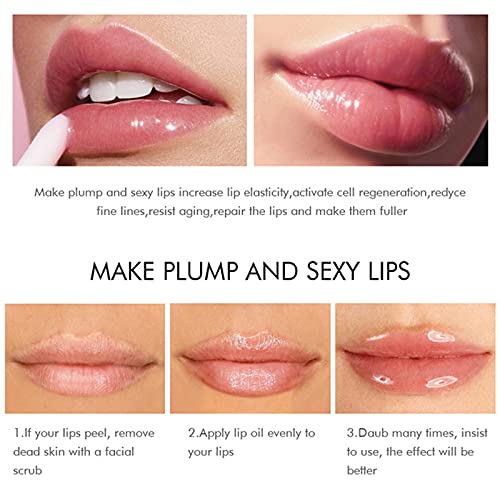 Lip Plumper,Derol Lip Plumper by NVYUE,Natural Lip Plumper and Lip Care Serum,Lip Enhancer for Fuller(2PCS)