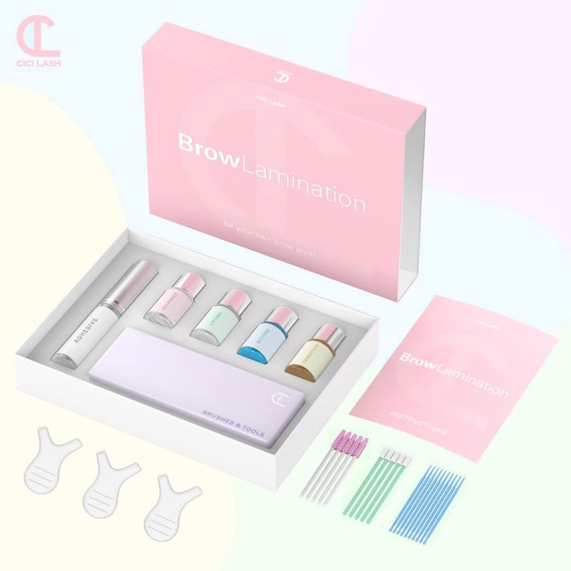 Brow Lamination Kit - Professional DIY Eyebrow Lift with Keratin Conditioning for Fuller, Thicker Brows | Easy to Use & Long Lasting Results