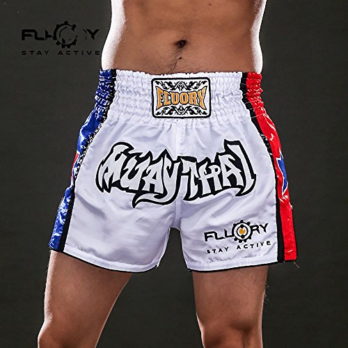 FLUORY Muay Thai Fight Shorts,MMA Shorts Clothing Training Cage Fighting Grappling Martial Arts Kickboxing Shorts Clothing