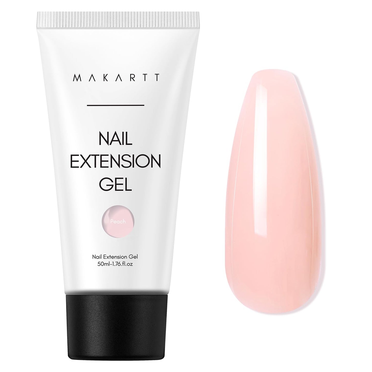 Makartt Poly Nail Gel: Clear 50ML Gel Builder for Natural-Looking Strengthener 3D Molding Gel for Trendy Nail Art-Long-Lasting and Easy to Use Supplies