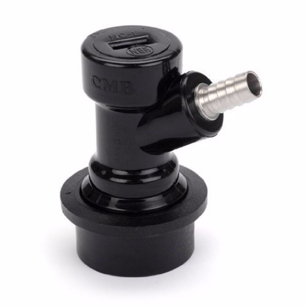 E.C. Kraus FMT_BL_700 Quick Disconnect: Liquid / Ball Lock Barbed Black