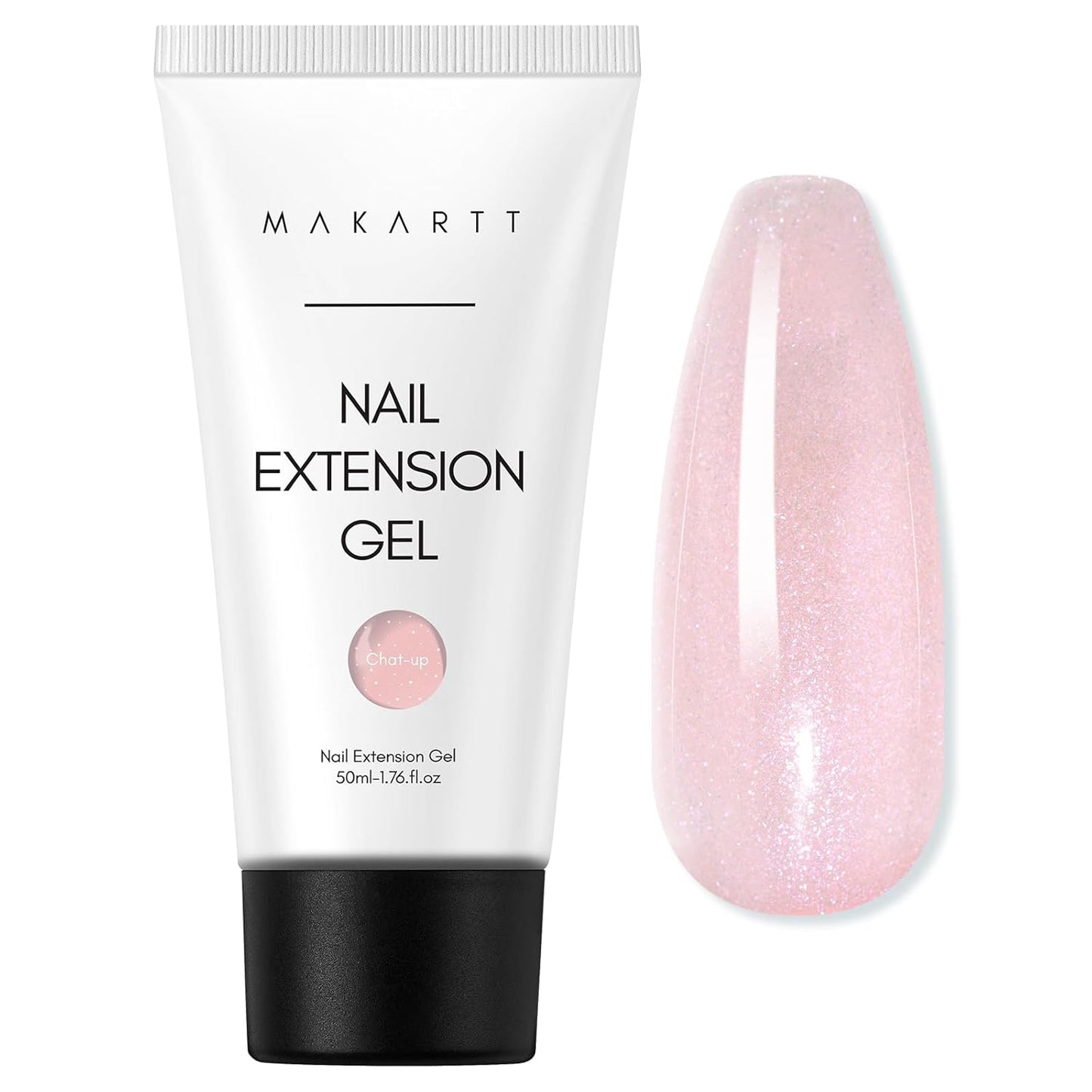 Makartt Poly Nail Gel: Clear 50ML Gel Builder for Natural-Looking Strengthener 3D Molding Gel for Trendy Nail Art-Long-Lasting and Easy to Use Supplies