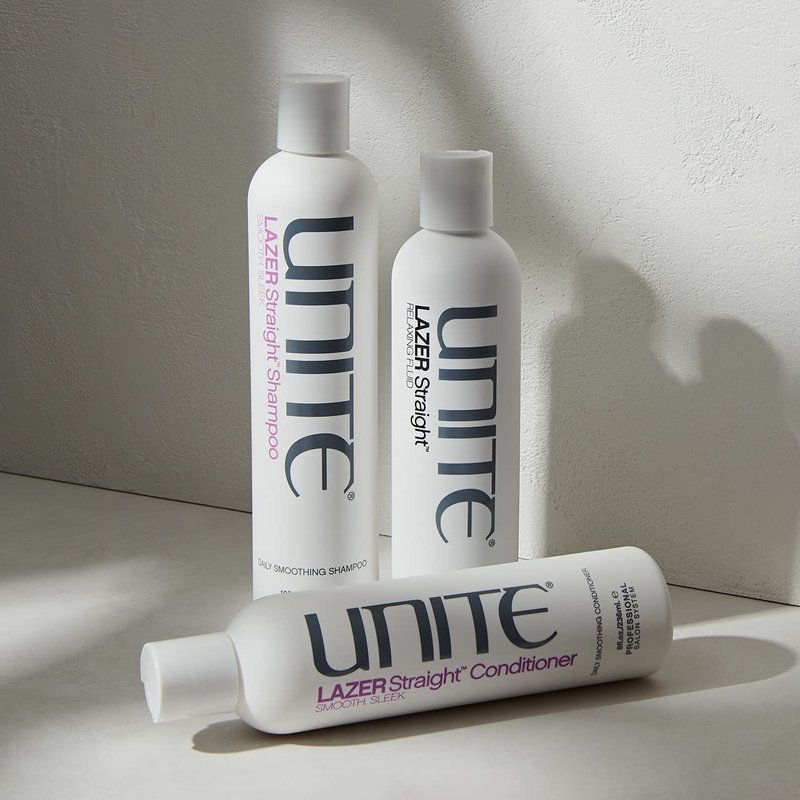 UNITE Hair – LAZER Straight Shampoo – Smoothing Cleanser to Tame Frizz & Control Unruly Hair – For Thick or Coarse Hair – 10 Fl Oz