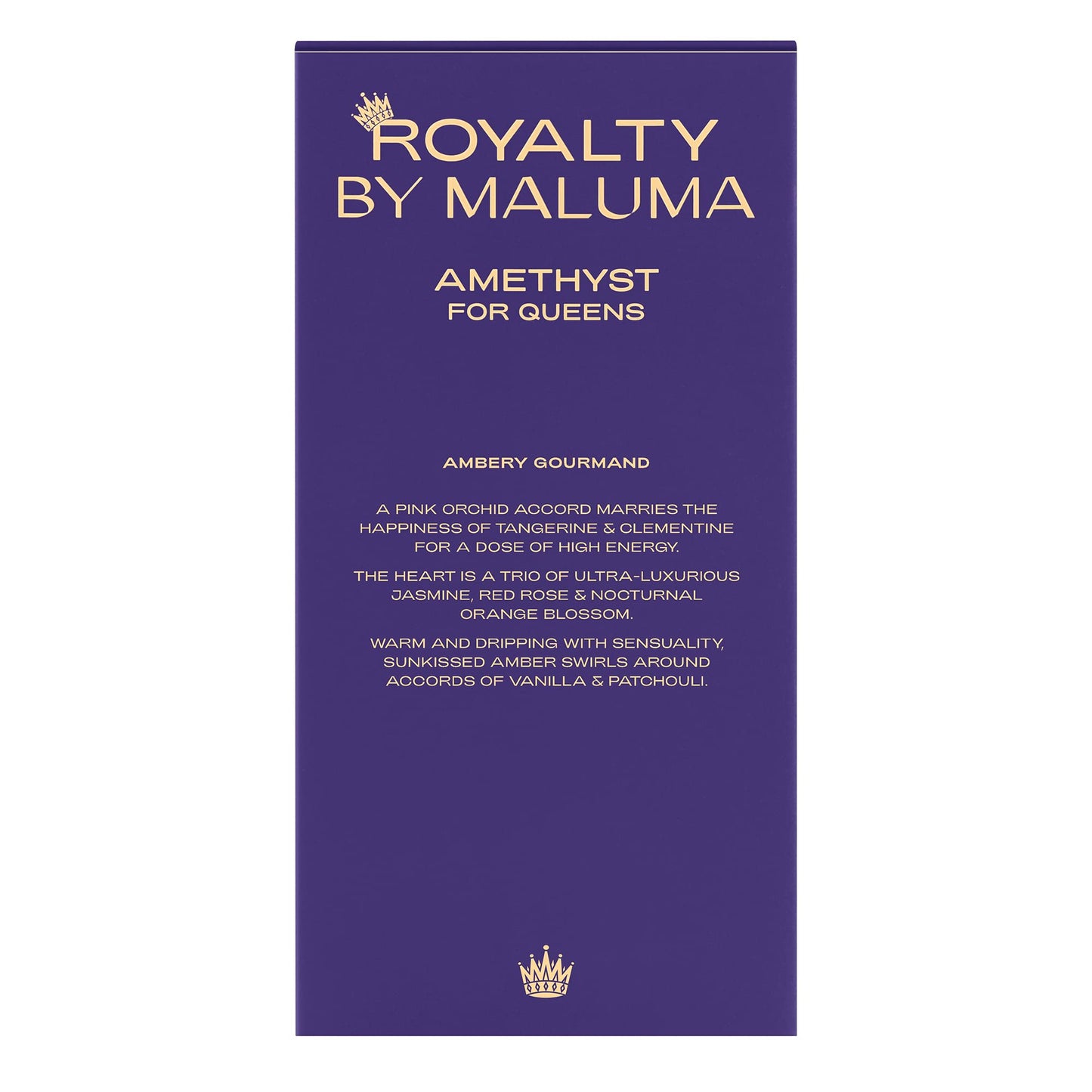 ROYALTY BY MALUMA Amethyst from - Perfume for Women - Luxurious and Sensual Scent - Opens with Notes of Pink Orchid and Clementine - Perfect for Date Night or Evening Out - 2.5 oz EDP Spray