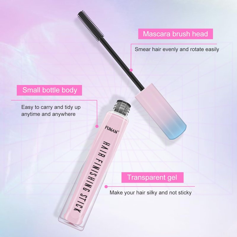 SUOFEIYA Hair Finishing Stick, Flyaway Feel Stick Hair, Small Broken Hairs Finishing Cream, Non-Greasy and Non-Sticky (2 Pack)