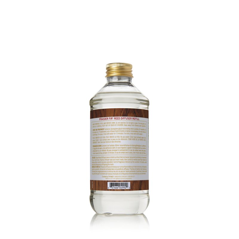 Thymes Reed Diffuser Oil Refill – Fragrance Oil for Diffuser Refill – Flameless Home Fragrance Products – Home Luxury Scents with Notes of Crisp Fir, Cedarwood & Sandalwood (Frasier Fir, 7.75 fl oz)
