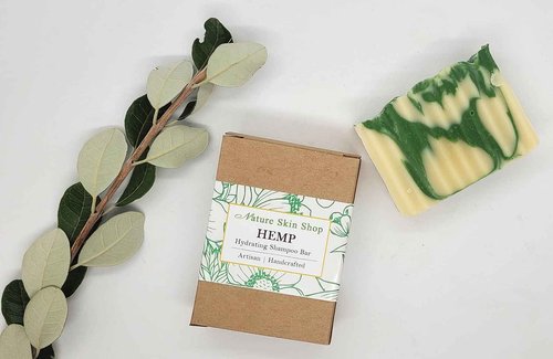 Hemp Hydrating Shampoo Bar, Cold Process All Natural, No Paraben