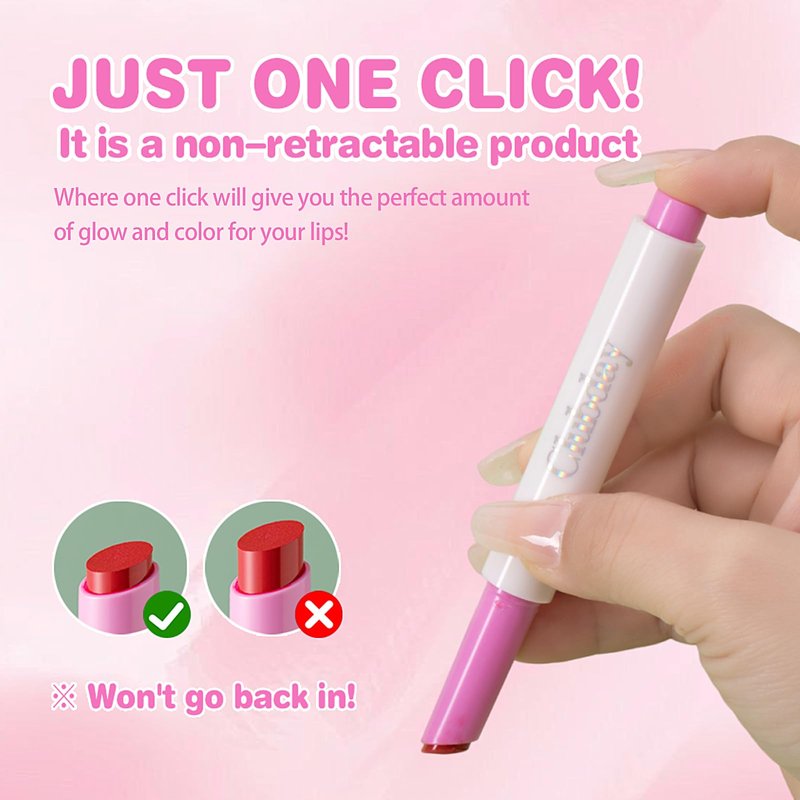 Clubday Hydrating Tinted Lip Balm Natural Lip Plumper Gloss, Lightweight Moisturizing Lip Care-01