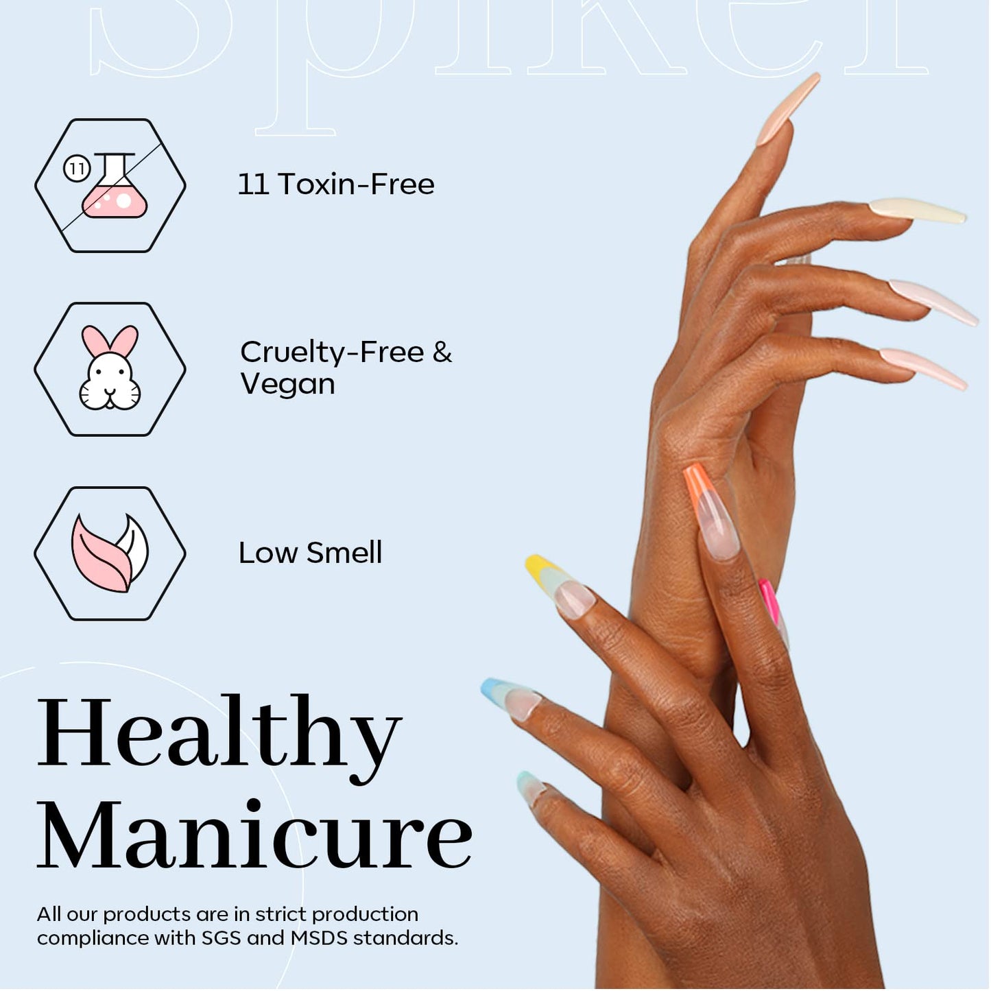 modelones Nail Polish Remover, Acetone Nail Polish Remover and Red Yellow Orange Sky Blue Gel Manicure for Travel Nail Art for Salon DlY at Home