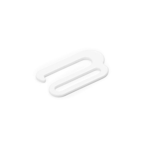 Dritz 99-34 Metal Swim Suit Bra Hooks, White, 3/4-Inch 2-Count