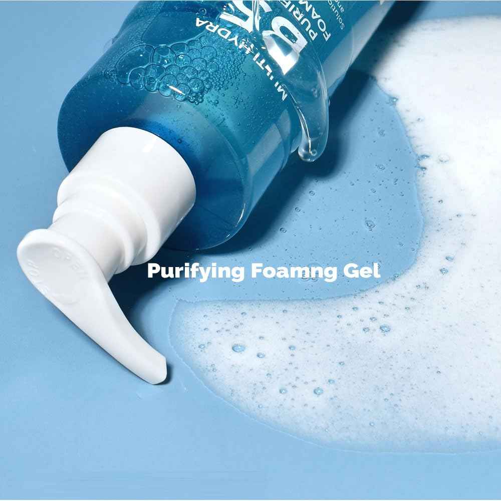 PRETTYSKIN Hydra B5 Low pH 5.5 Foaming Facial Cleanser for Sensitive Skin – Korean Face Wash with Panthenol, Centella Asiatica extract – Paraben Free, Oil Free, Gentle Daily Cleanser 10.1 fl.oz(300ml)