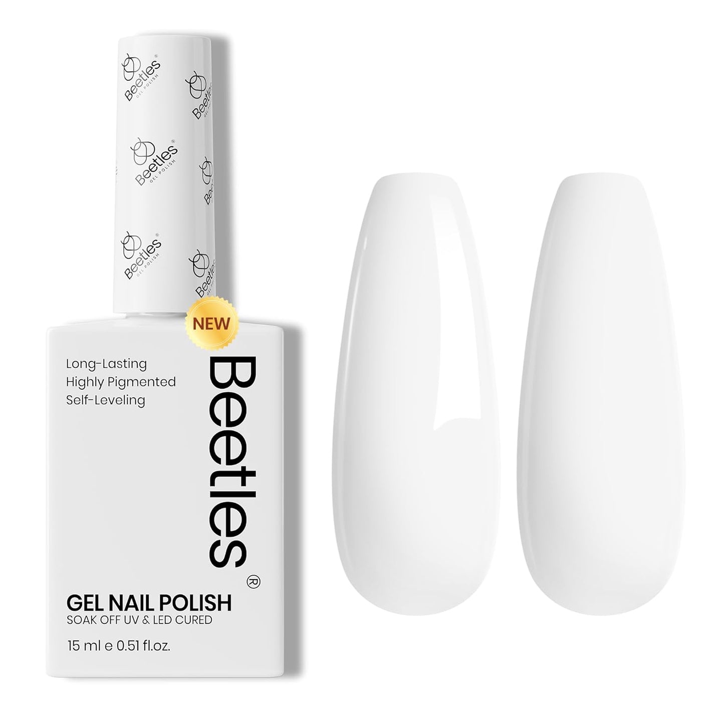 Beetles Red Gel Nail Polish 15ml 0.51 FL.OZ Red Color Soak Off U V LED 4th of July Gel Polish Nail Art Design Patriotic Manicure Salon DIY Home Colorful Bottle for Women