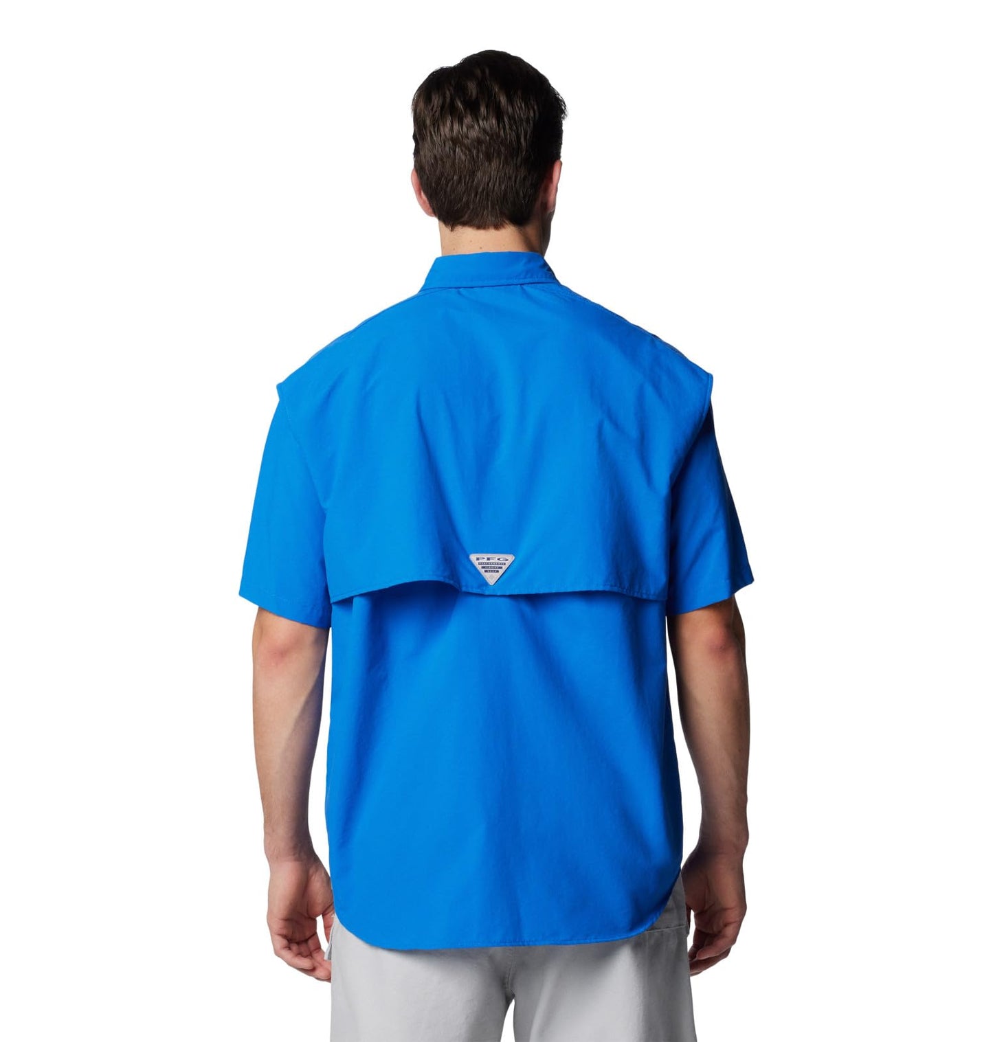 Columbia Men's Bahama II UPF 30 Short Sleeve PFG Fishing Shirt, Vivid Blue, Small