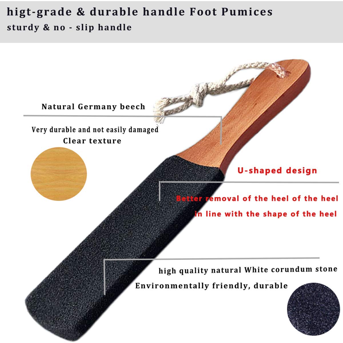 LEKESI Foot File Callus Remover Foot Scrubber,Professional Pedicure Foot Rasp Removes Cracked Heels,Dead Skin,Corn,Hard Skin,Pumice Stone for Feet Scraper File Brush Tools for Wet and Dry Feet