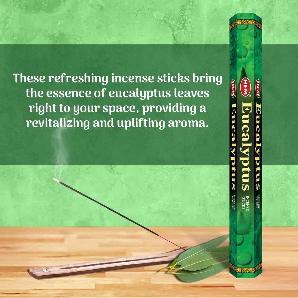 HEM Assorted Hexa Incense Sticks – Pack of 6 Fragrance Sticks (Each Tube Contains 20 Sticks) – Long-Lasting Aromatherapy for Meditation, Relaxation, Yoga, and Home Fragrance