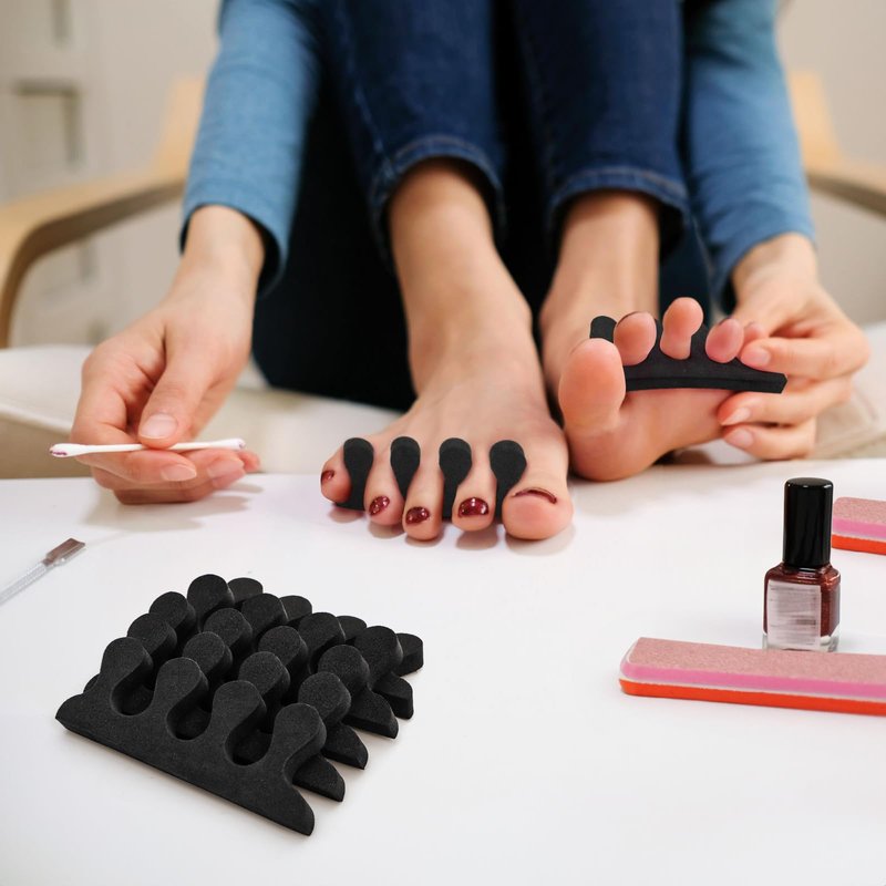 Covzoe 600 Pieces/300 Pair Toe Separators Kit, Sponge Toe Spacers Pedicure Tool for Women, Toe Spreaders Finger Dividers for Nail Art Painting Polishing Spa