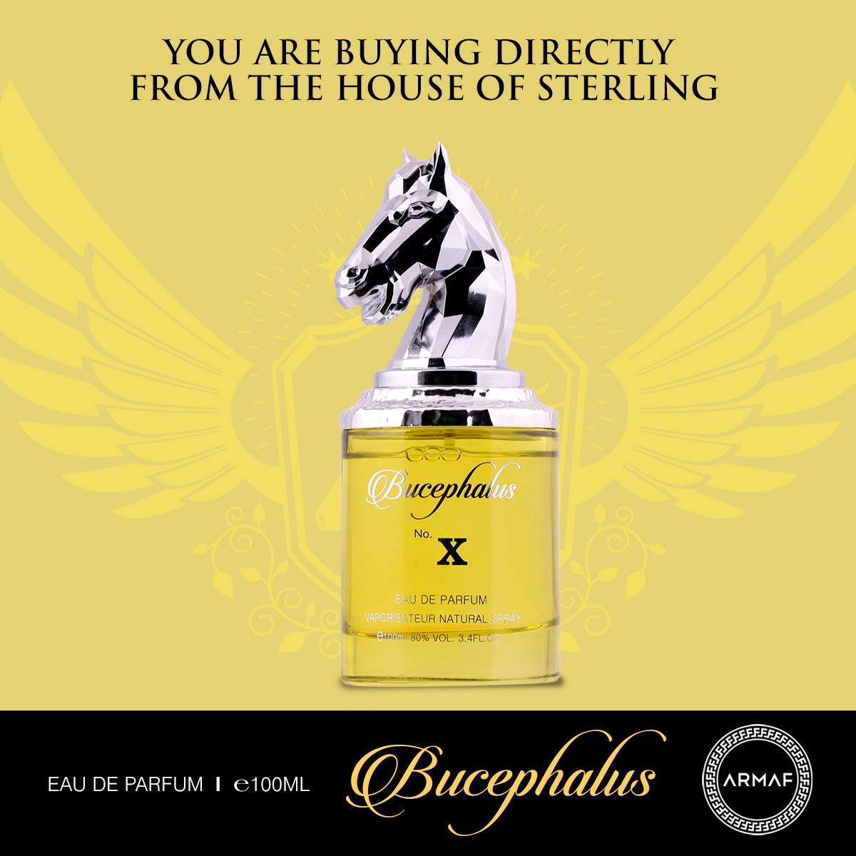 Niche - Bucephalus No. X by Armaf for Unisex - 3.4 oz EDP Spray