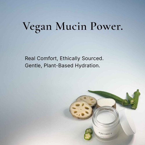 QFORET Lightweight Gel-Cream for Dehydrated Oily Skin, Vegan Mucin, Ceramide, Peptides, K-Beauty, 2.36 fl oz