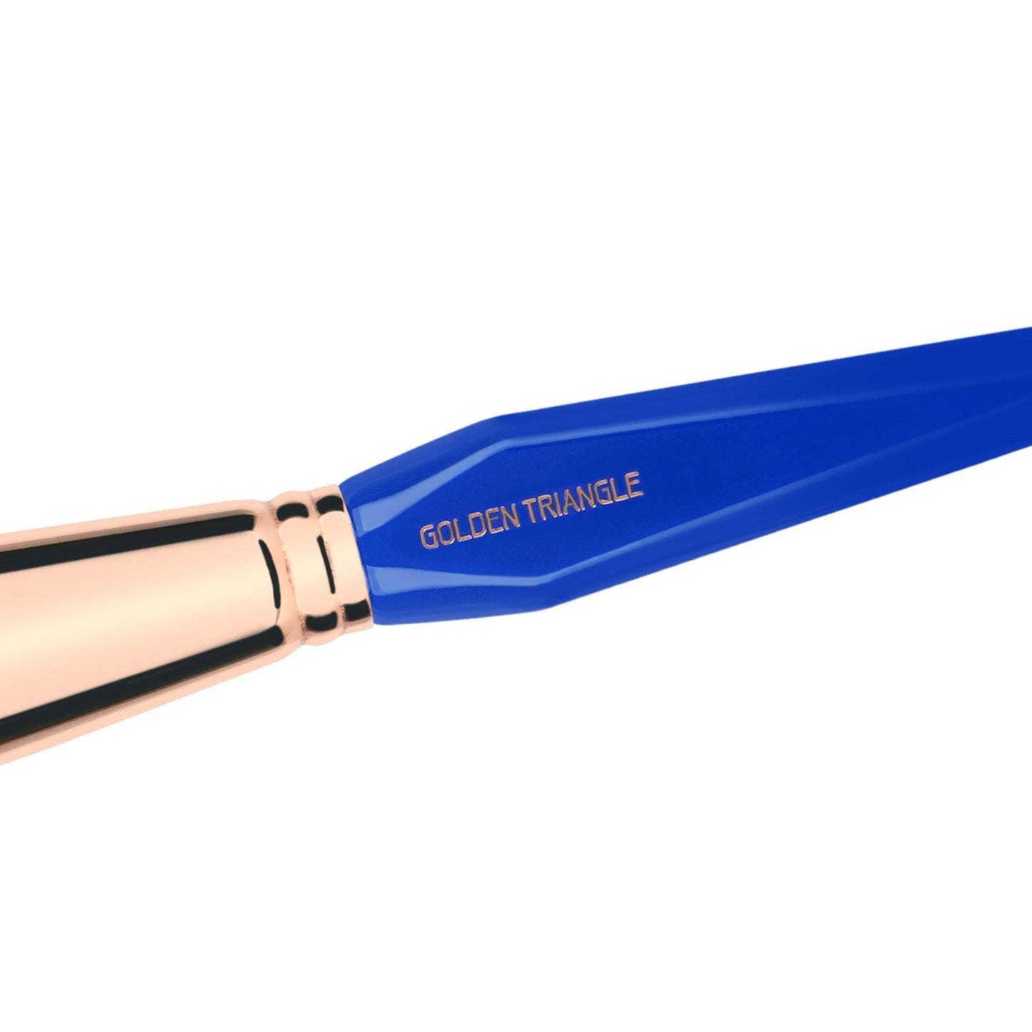 Bdellium Tools Professional Makeup Brush - Golden Triangle 968 BDHD Phase II - With All Vegan and Soft Synthetic Fibers, For Versatile Application & Blending (Blue, 1pc)