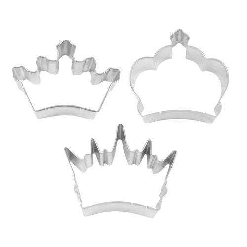 R&M International 5179 Royalty Coronation, Imperial, and King Crown Cookie Cutters 3-Piece Set