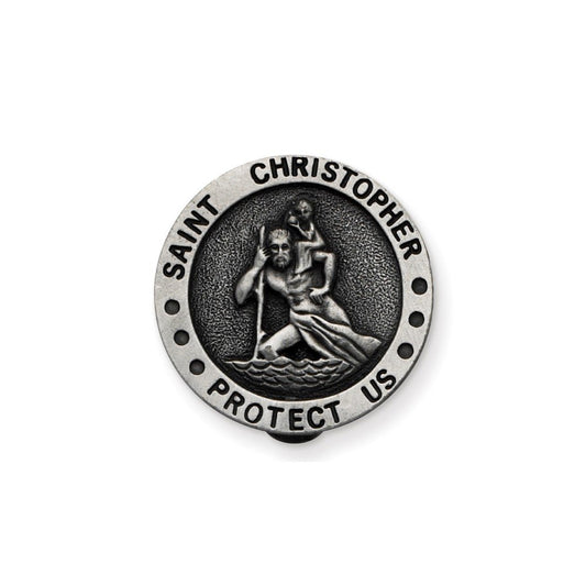 Cathedral Art (Abbey & CA Gift Auto Visor Clip, St. Christopher