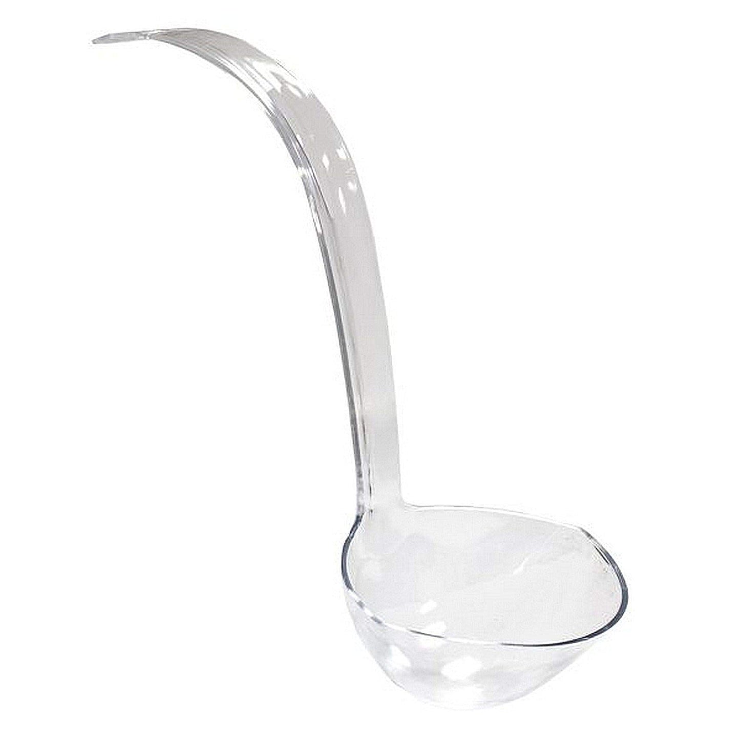 Party Essentials Hard Plastic 5-Ounce Punch Bowl/Serving Ladle, 1-Count, Clear