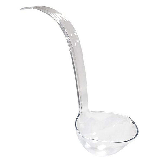 Party Essentials Hard Plastic 5-Ounce Punch Bowl/Serving Ladle, 1-Count, Clear