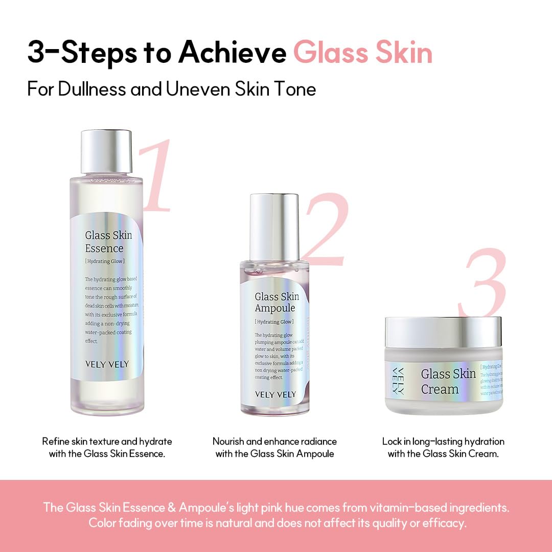 VELY VELY SKIN CREAM 60ml - Brightening Face Moisturizer with Niacinamide, Glutathione & 4 Types of Hyaluronic Acid, Hydrating Korean Face Cream for Radiant Glass Skin
