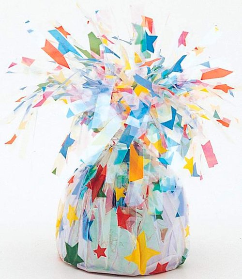 Elegant Stars Foil Balloon Weight (4.5" x 2.25") 1 Count, Adorable Decor Essential For Themed Parties & Events