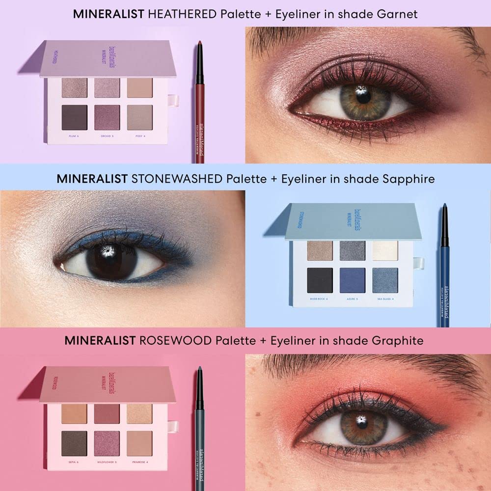 bareMinerals Mineralist Lasting Eyeliner - Waterproof, Smudge-Proof, Vegan | Long-Lasting Color