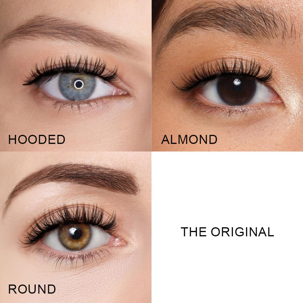 SY-SHUYING Lashes Clusters 15mm Lash Extension with Clear Band Natural Look Fluffy Doll Eye Lashes Strips Soft Natural Volume Individual Eyelashes 6 Pairs Pack, Temptress