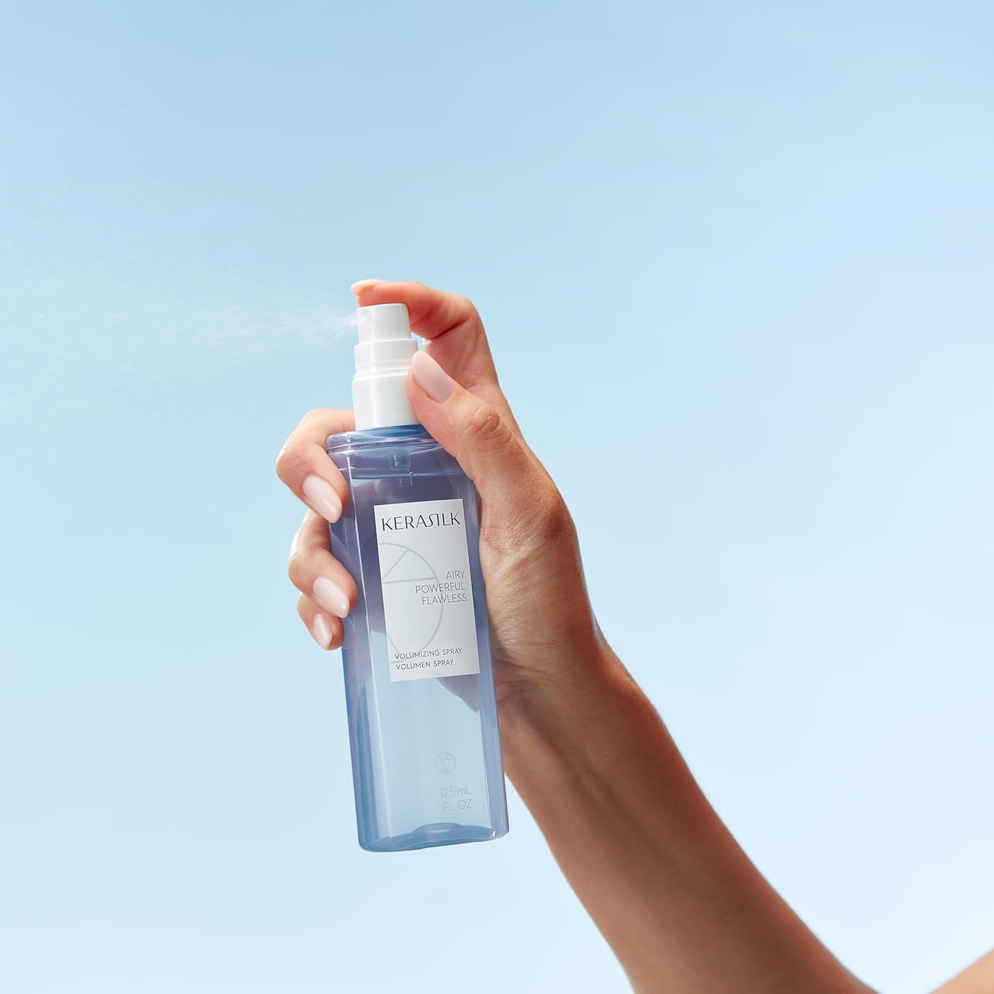 KERASILK Volumizing Spray - Boosts Volume & Body | Weightless Conditioning & Heat Protection | Ideal for Limp, Flat Hair