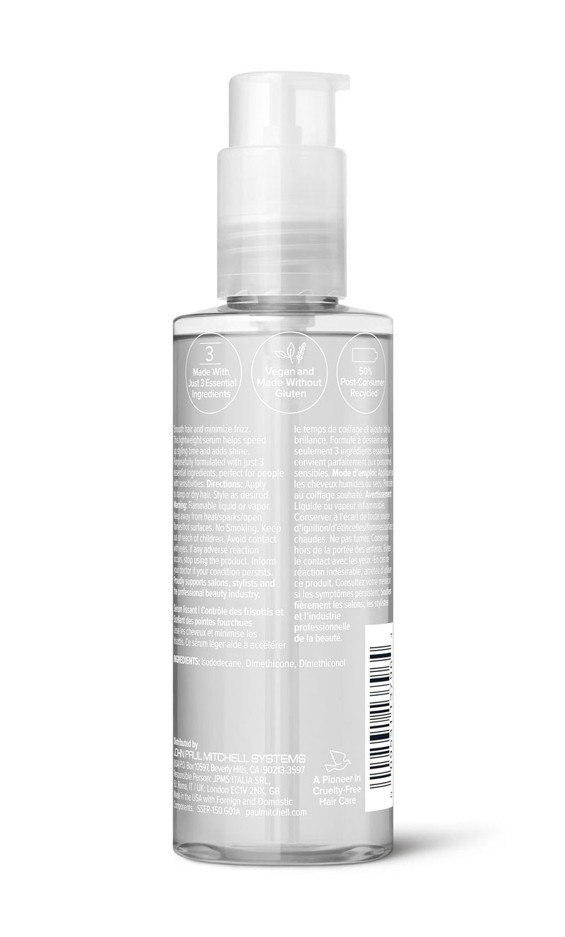 Paul Mitchell Clear Smoothing Serum, Blowout Primer, Fragrance Free, For Sensitive Scalp + Skin, 0.85 fl oz