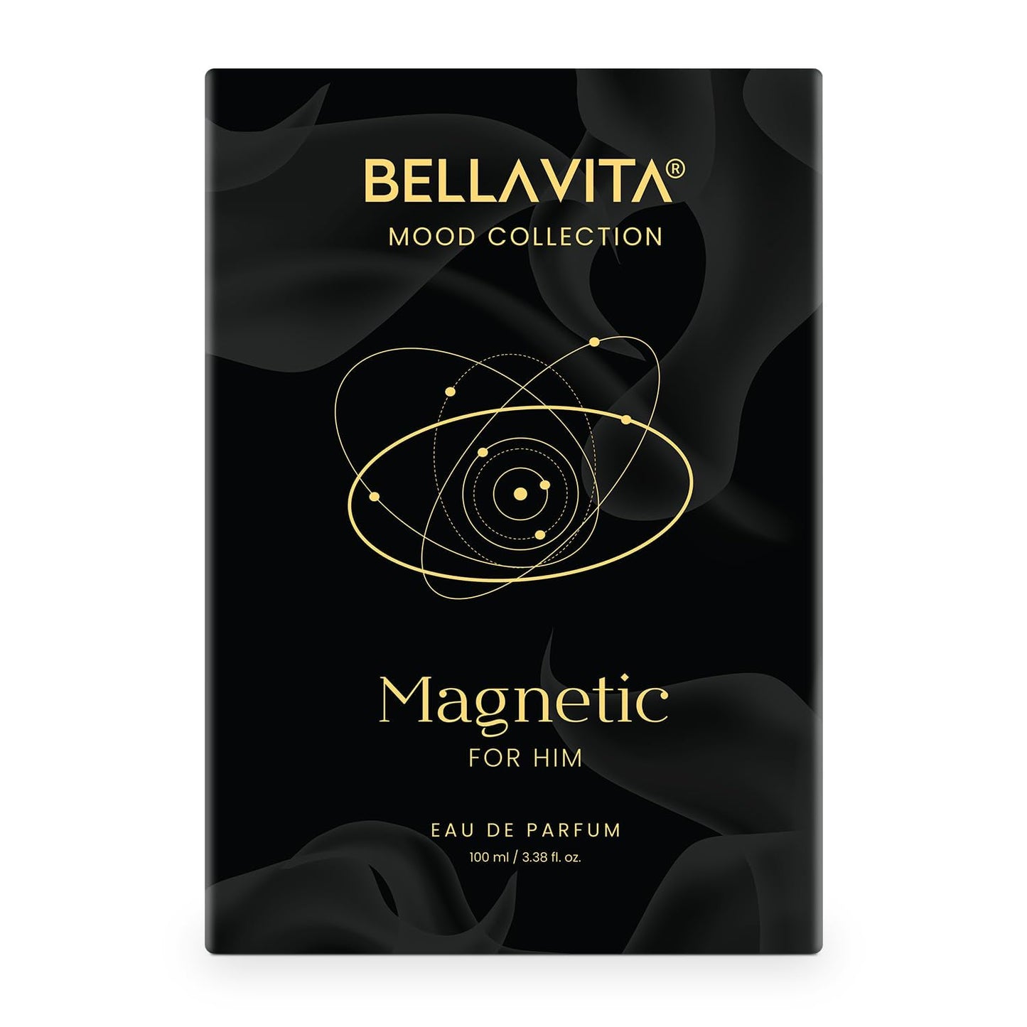 Bellavita Luxury Magnetic for Him Eau de Parfum | 100 ml (3.4 fl.oz.) | Perfume for Men | Oriental-Fresh, Bergamot, Jasmine, and Cedarwood Notes | Long Lasting Men's Fragrance