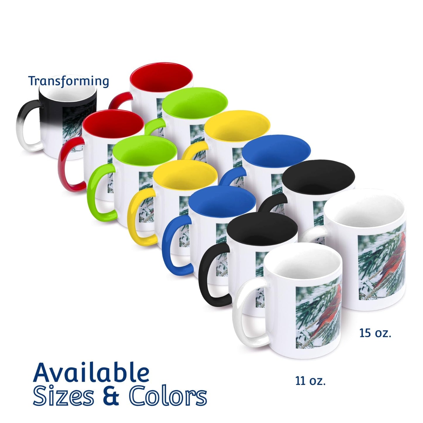 3dRose mug_61674_3 "Sea Otter Sour Grapes" Magic Transforming Mug, 11 oz, Multicolor