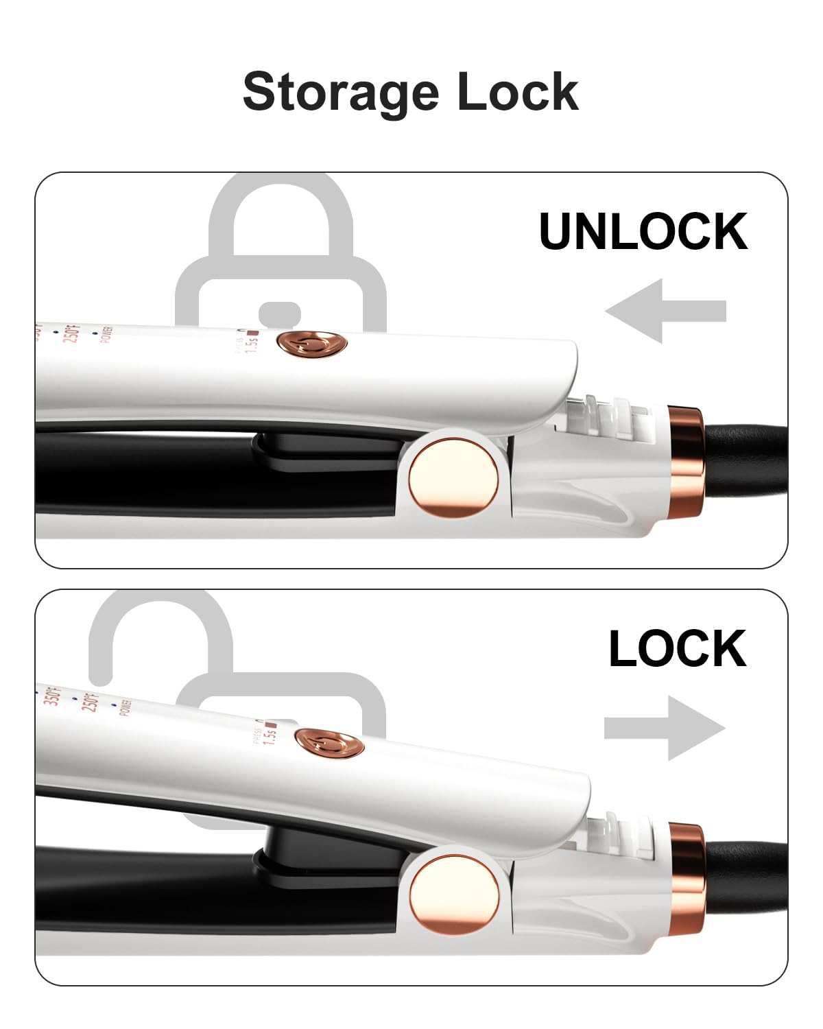 K&K Wide Hair Straightener Iron, Ceramic Tourmaline Coating 1.5 Inch Flat Iron for Long Hair, Professional Keratin Therapy Straighteners for Less Frizz, Shinier & Smoother Hair, Hair Styling Tools