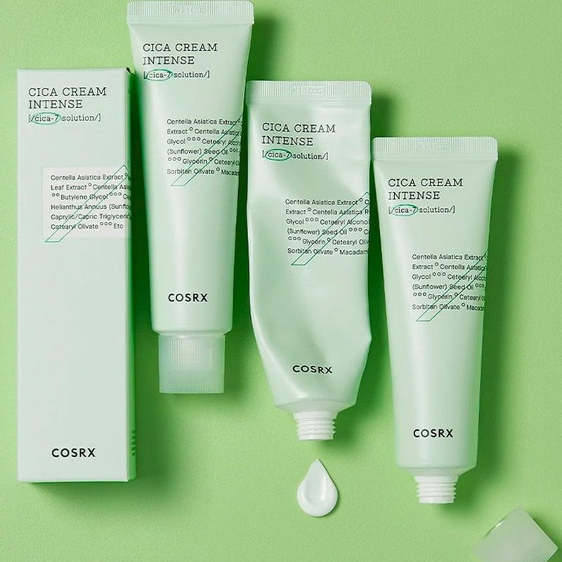 COSRX Pure Fit Cica Intensive Cream 1.7 oz/ 50 mL | For Dry Sensitive Skin, Centella Asiatica Face Moisturizer Recommended for Acne-Prone Skin, Reduce Redness, Not Tested on Animals, Korean Skin Care