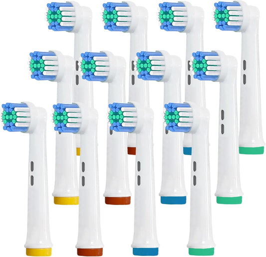 BRUVINTZ 12 Pack Replacement Toothbrush Heads for Oral B Braun,Soft Electric Toothbrush Heads,Deep and Precise Cleaning for Oral B Replacement Heads Precision Refills