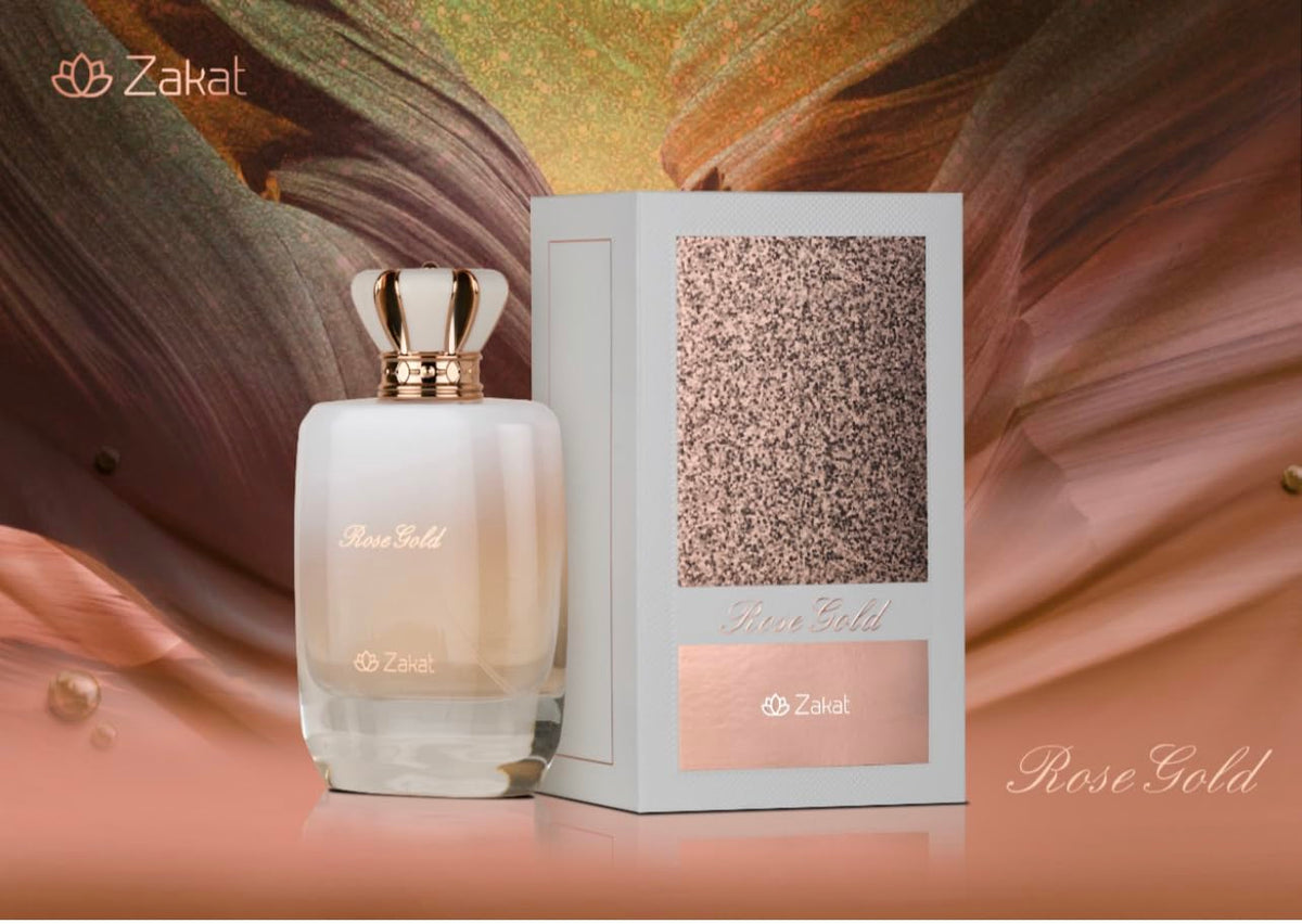 Zakat ROSE GOLD 100ml.e 80vol 3.4fl.oz EUA De Parfum Vaporisateur Natural Spray ZOGHBI