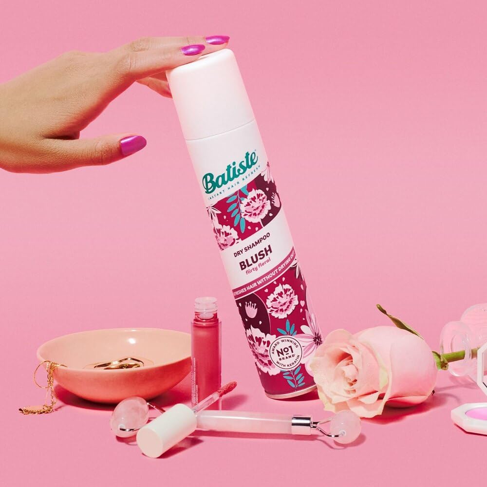 Batiste Dry Shampoo, Blush Fragrance, 3.81 OZ. (Pack of 6)