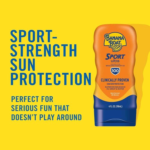 Banana Boat Sport Performance Sunscreen Lotion SPF 100, 4-ounce Bottles (Pack of 2) by Banana Boat