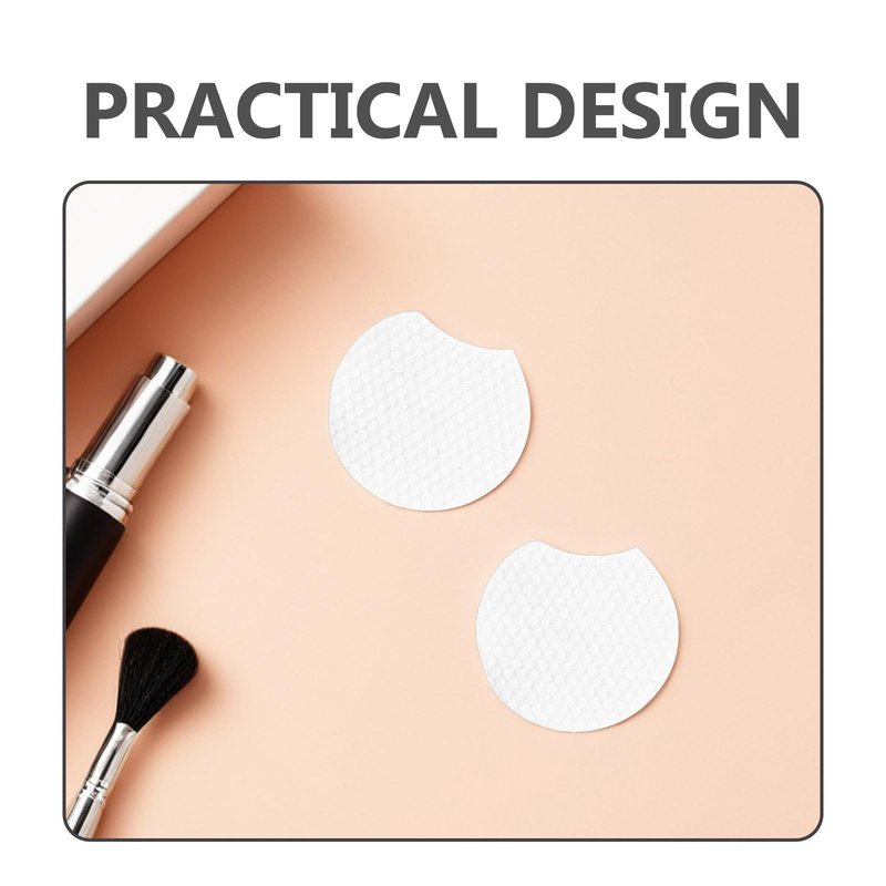 CALLARON 1200Pcs Disposable Semi-Circular Makeup Remover Pads Thick Cotton Rounds for Facial Cleansing and Daily Use Travel Friendly