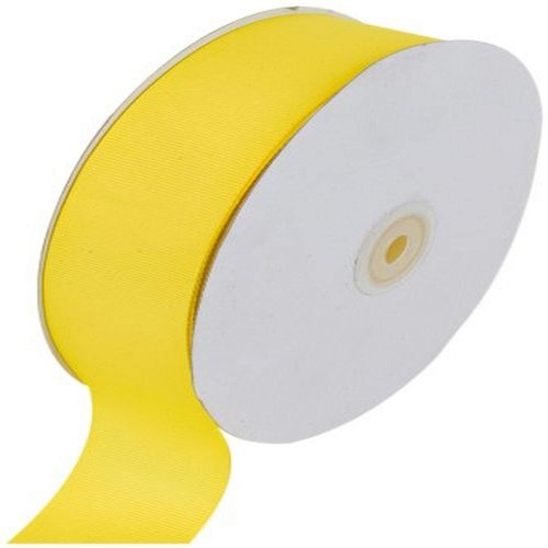 Creative Ideas Solid Grosgrain Ribbon, 1-1/2-Inch by 50-Yard, Canary Yellow