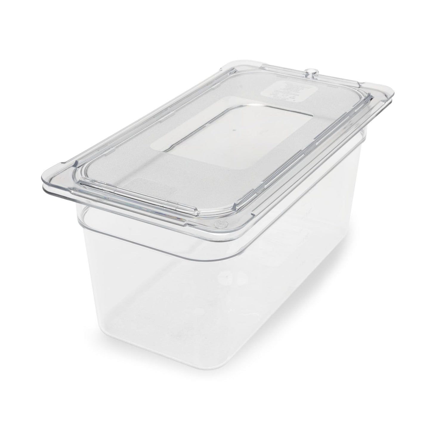Carlisle FoodService Products Plastic Food Pan 1/4 Size 4 Inches Deep Clear