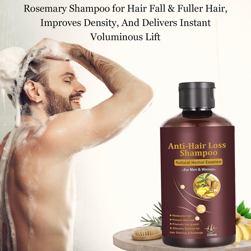 CIDBEST Hair Growth Shampoo - Anti-Thinning, Thickening Shampoo for Hair Loss & Grow Hair Fast for Men & Women, 220ML