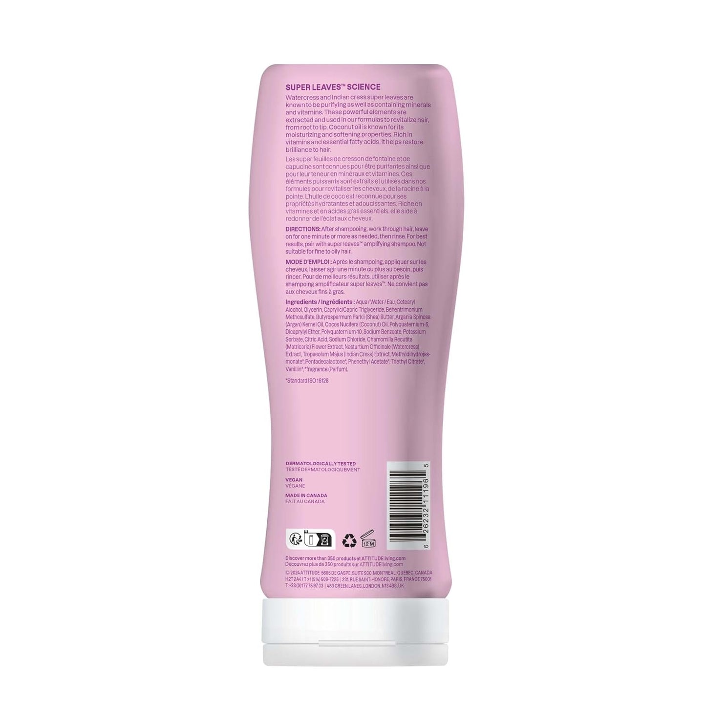 Amplifying Conditioner for Curly Hair - Coconut Oil Vegan Detangler | 16 Fl Oz (Pack of 6)