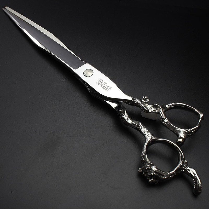 SHARONDS Hair Cutting Scissors Hairdressing Scissors Thinning Scissor Professional Barber Salon Home Shear For Men Women (8 inch flat)