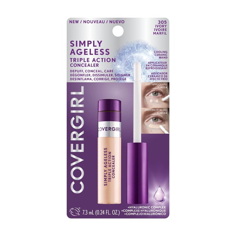Simply Ageless Triple Action Concealer - Ivory | Pack of 2 for Flawless Coverage